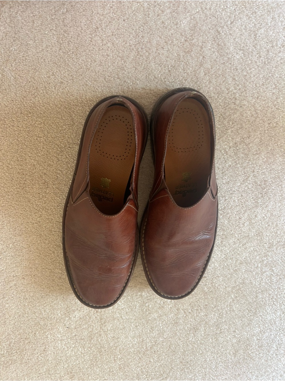 Cole Haan Men’s Brown Leather Slip-On Loafers